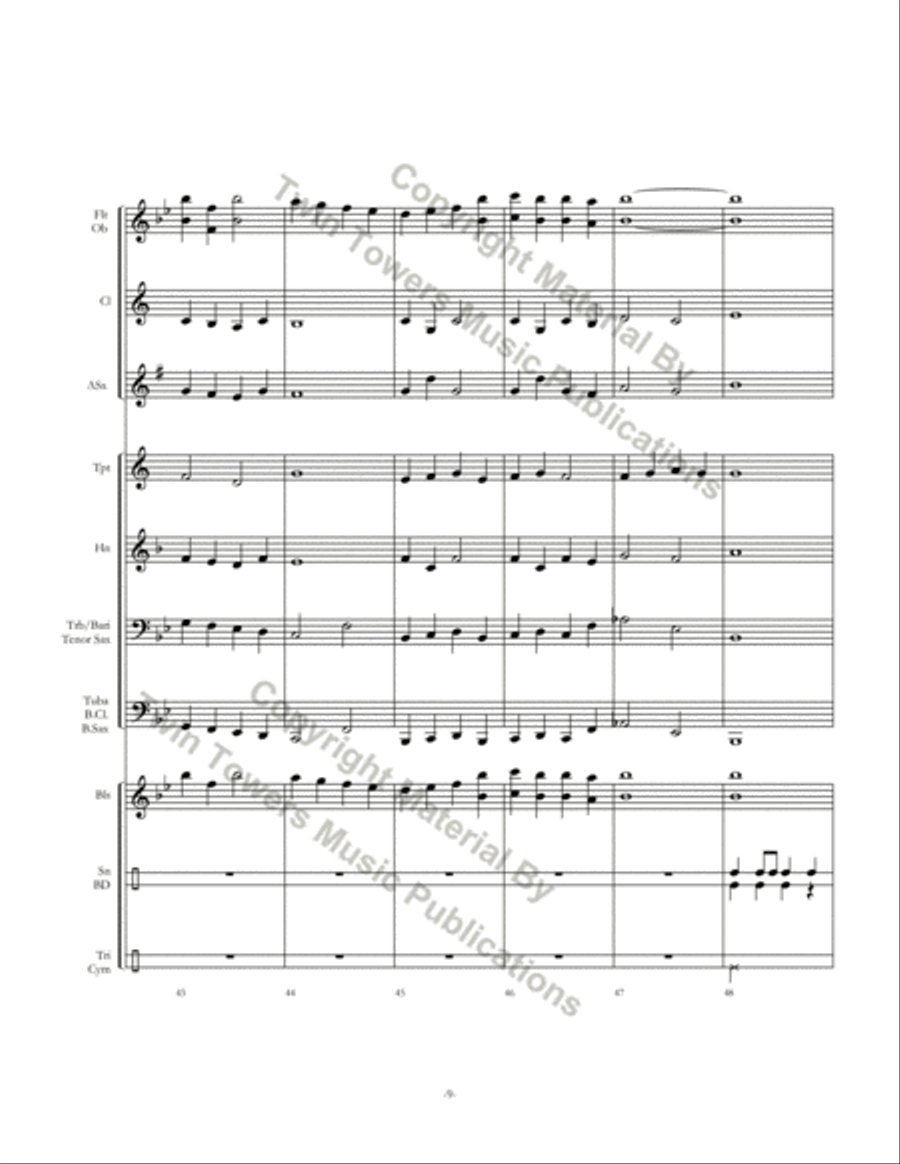Surprise Variations Surprise Variations Concert Band scores gallery preview page 10