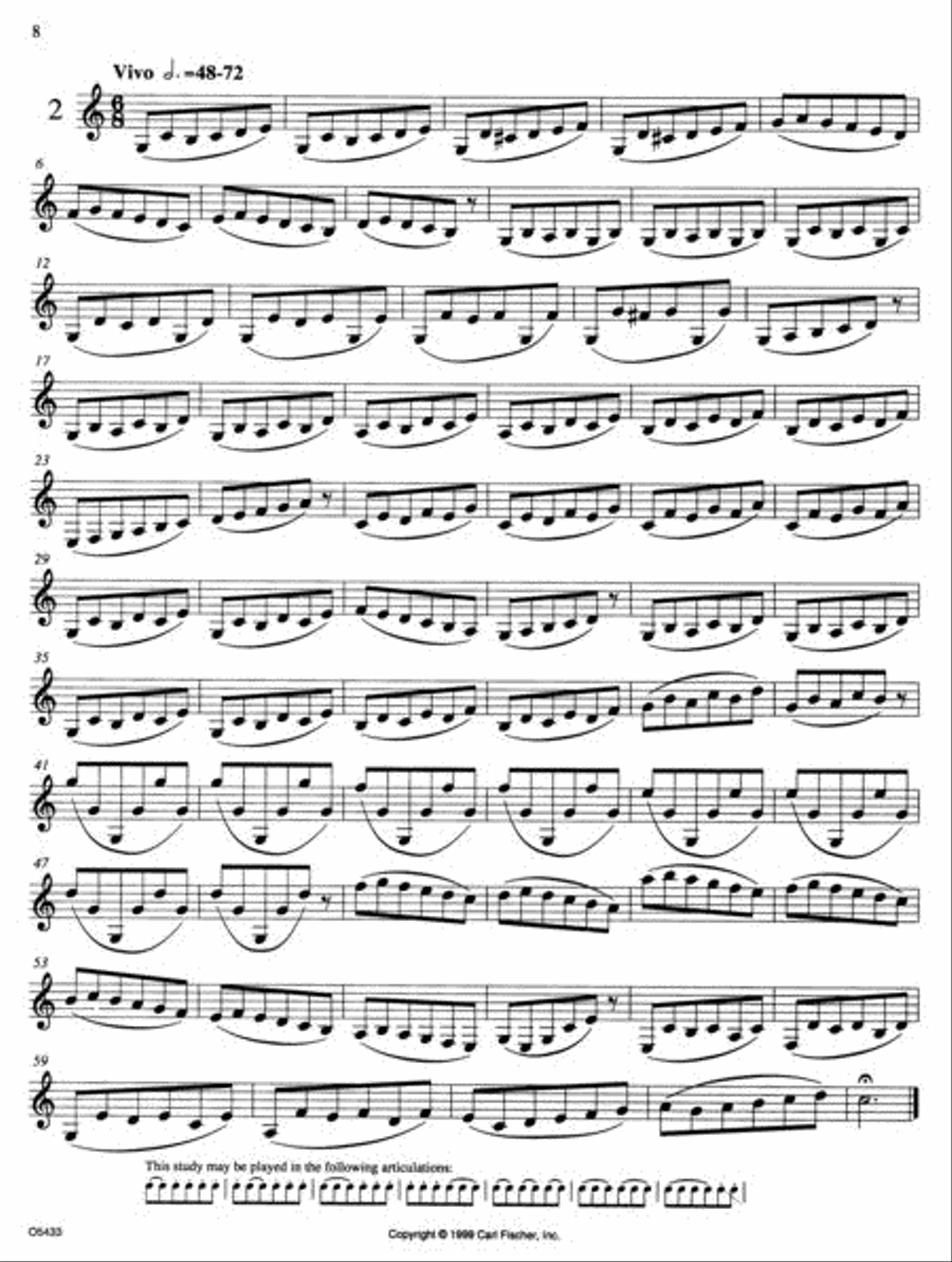 Intermediate Velocity Studies Clarinet scores gallery preview page 2