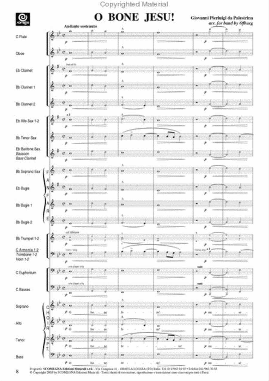 O Bone Jesu ! O Bone Jesu ! Concert Band scores gallery preview page 3