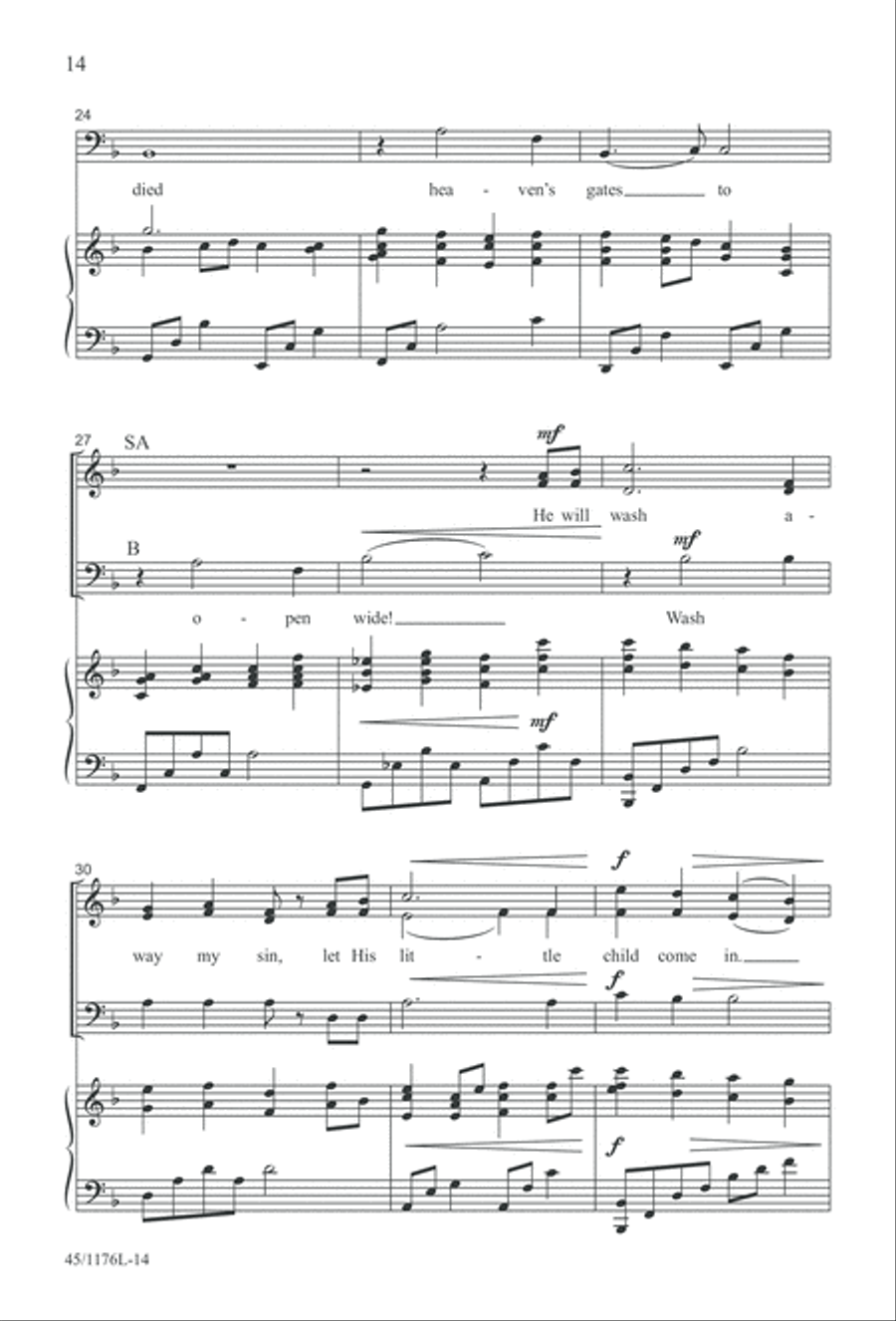 10 More Anthems for about 10 Singers 3-Part scores gallery preview page 14