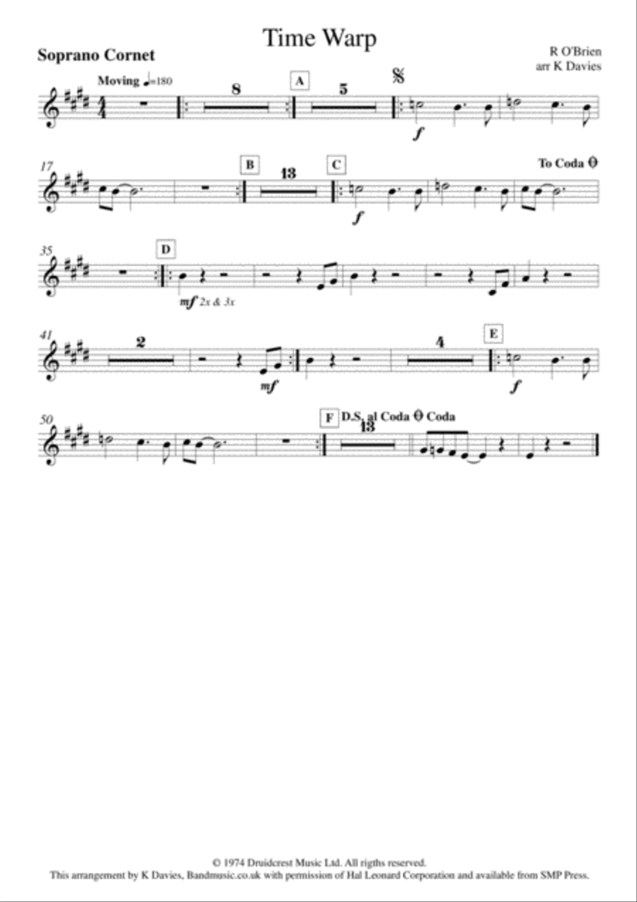 Time Warp Time Warp Small Ensemble scores gallery preview page 6