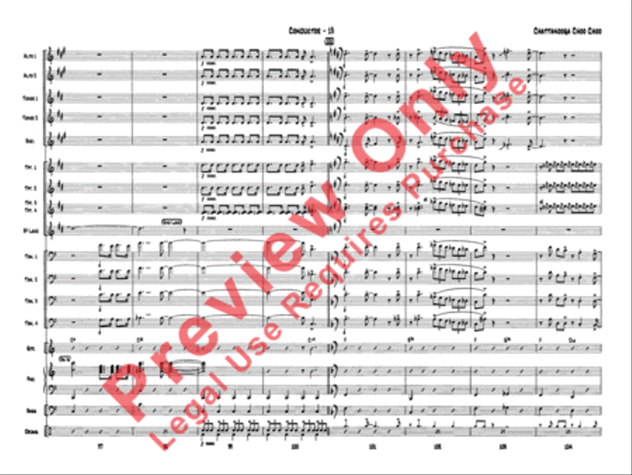Chattanooga Choo Choo Jazz Ensemble scores gallery preview page 15