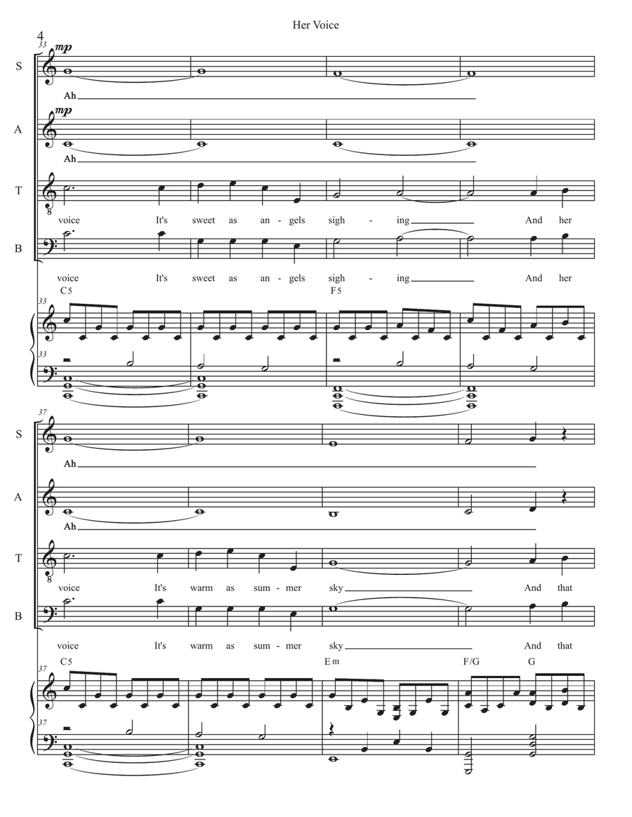Her Voice 4-Part scores gallery preview page 4