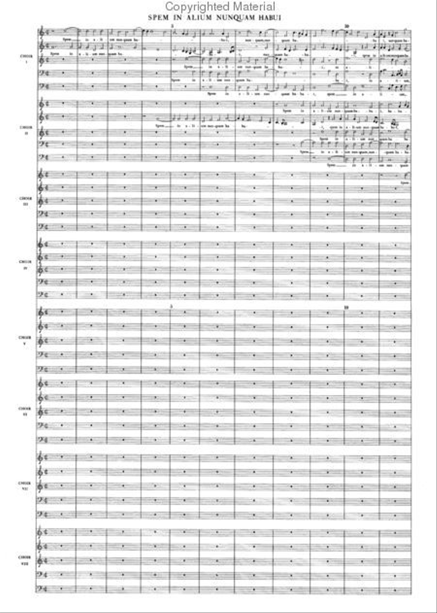 Spem in Alium 4-Part scores gallery preview page 2