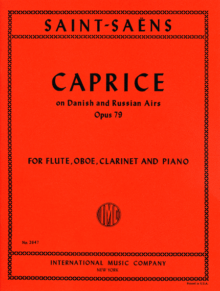 Caprice On Danish & Russian Airs, Opus 79 For Flute, Oboe, Clarinet & Piano
