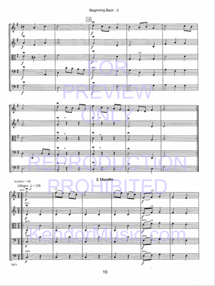 Kendor Concert Favorites , Volume 1 (Score) - with MP3s String Orchestra scores gallery preview page 15