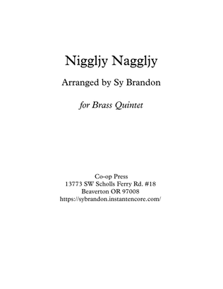 Book cover for Niggljy Nagglgy for Brass Quintet
