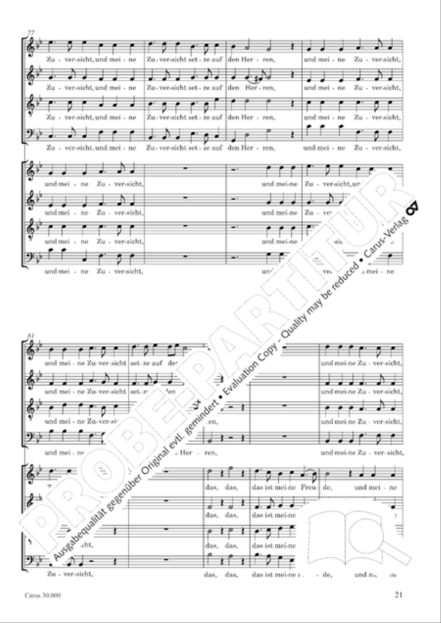 J.L. Bach: The complete motets Choir scores gallery preview page 28