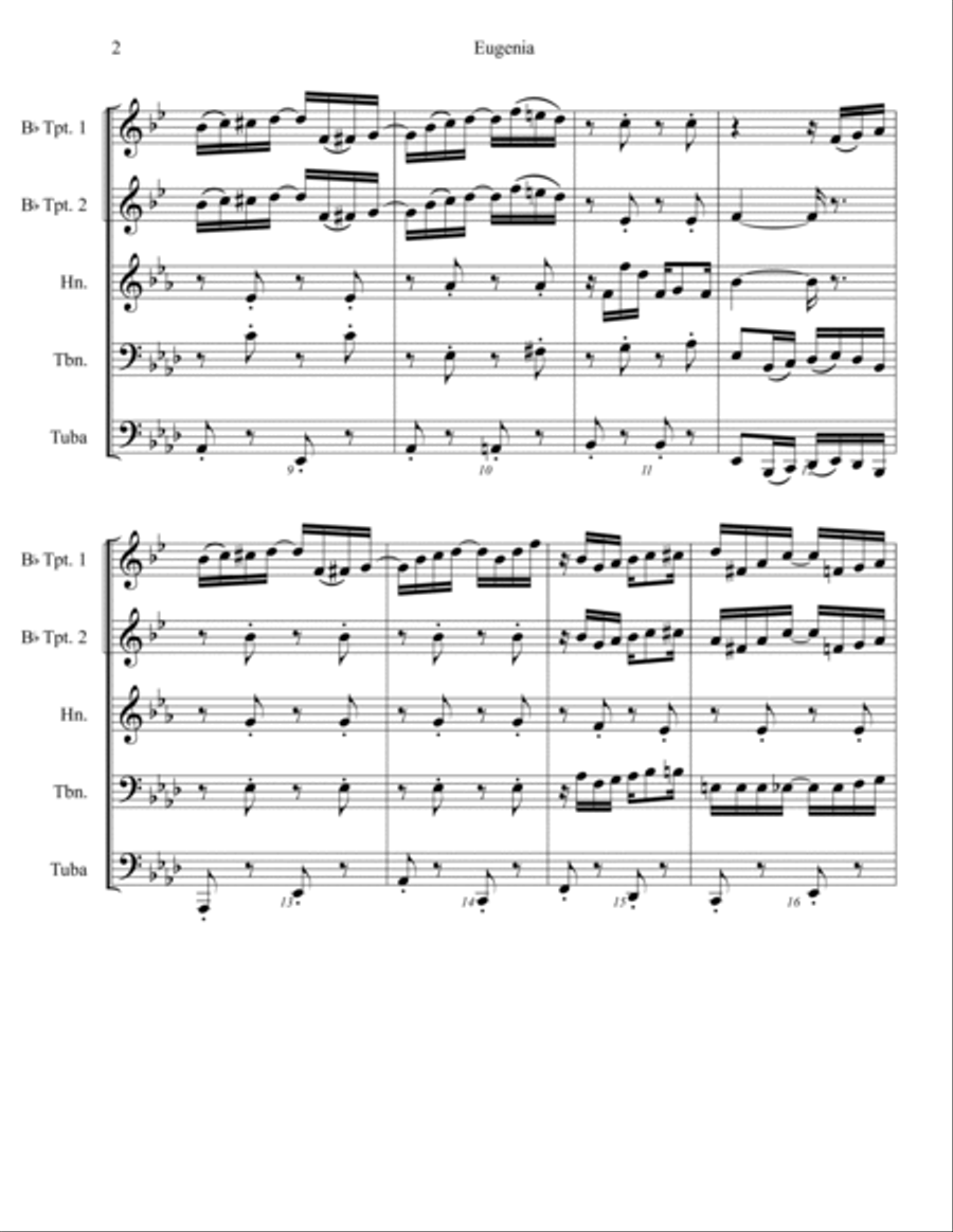 Eugenia Eugenia Brass Ensemble scores gallery preview page 4