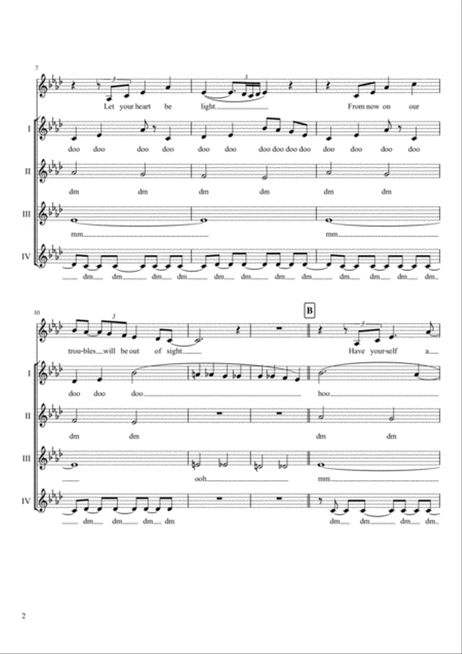 Have Yourself A Merry Little Christmas from MEET ME IN ST. LOUIS SSAA scores gallery preview page 2
