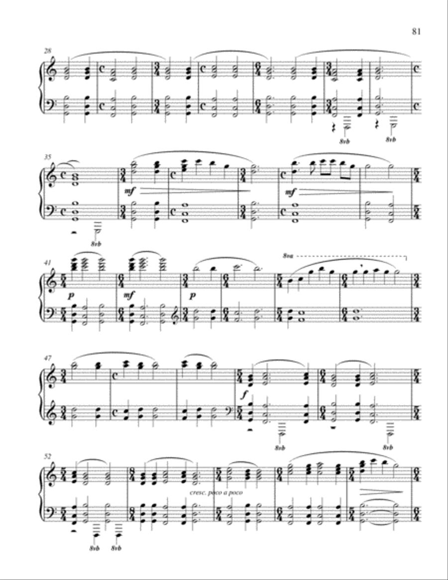 MORNING Piano Solo scores gallery preview page 2