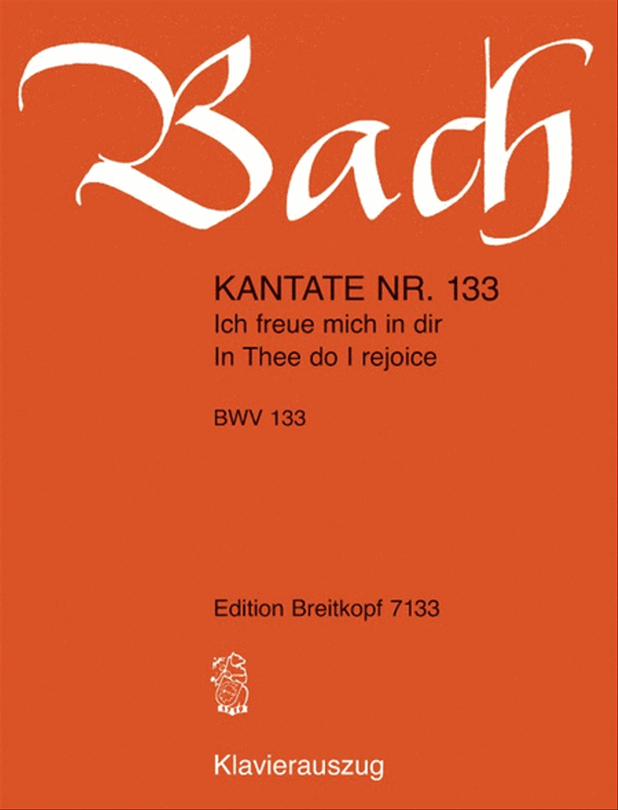 Cantata BWV 133 “In Thee do I rejoice” 4-Part scores gallery preview page 1
