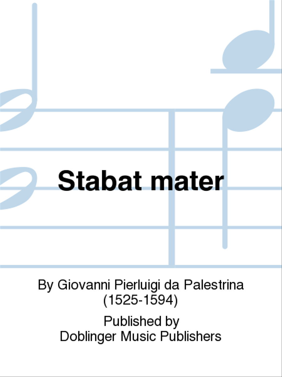 Stabat mater Stabat mater 4-Part scores gallery preview page 1