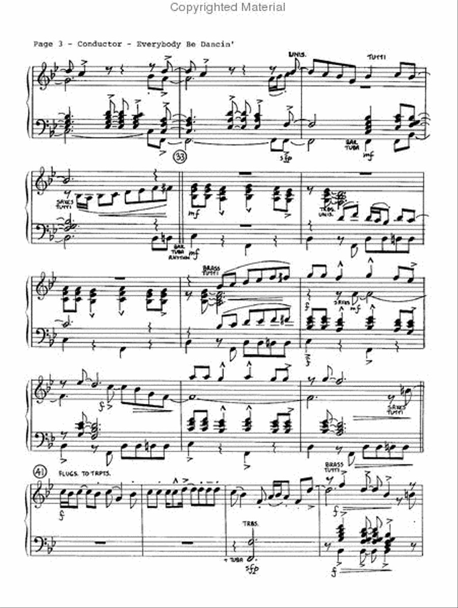 Everybody Be Dancin' Jazz Ensemble scores gallery preview page 4