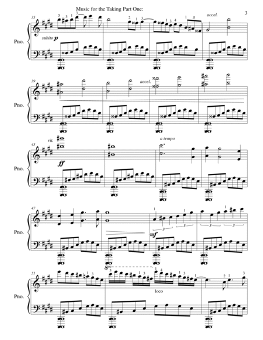 Music for the Taking Part One: The Shape of Sound for Piano Solo Piano Method scores gallery preview page 3
