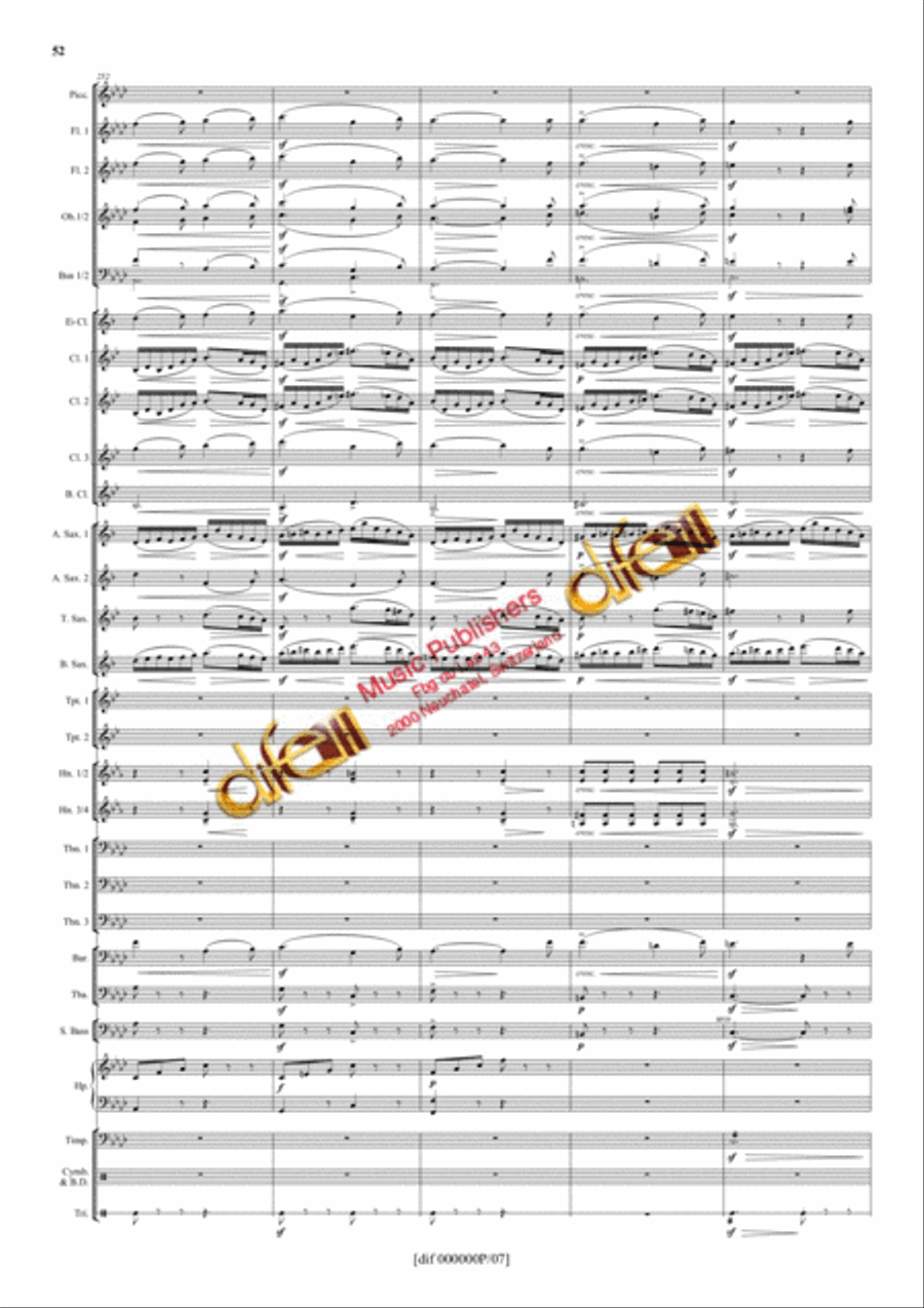 La Moldau Concert Band scores gallery preview page 51