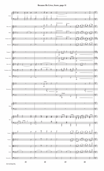 Because He Lives - Orchestral Score and CD with Printable Parts