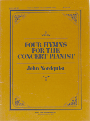 Book cover for Four Hymns for the Concert Pianist