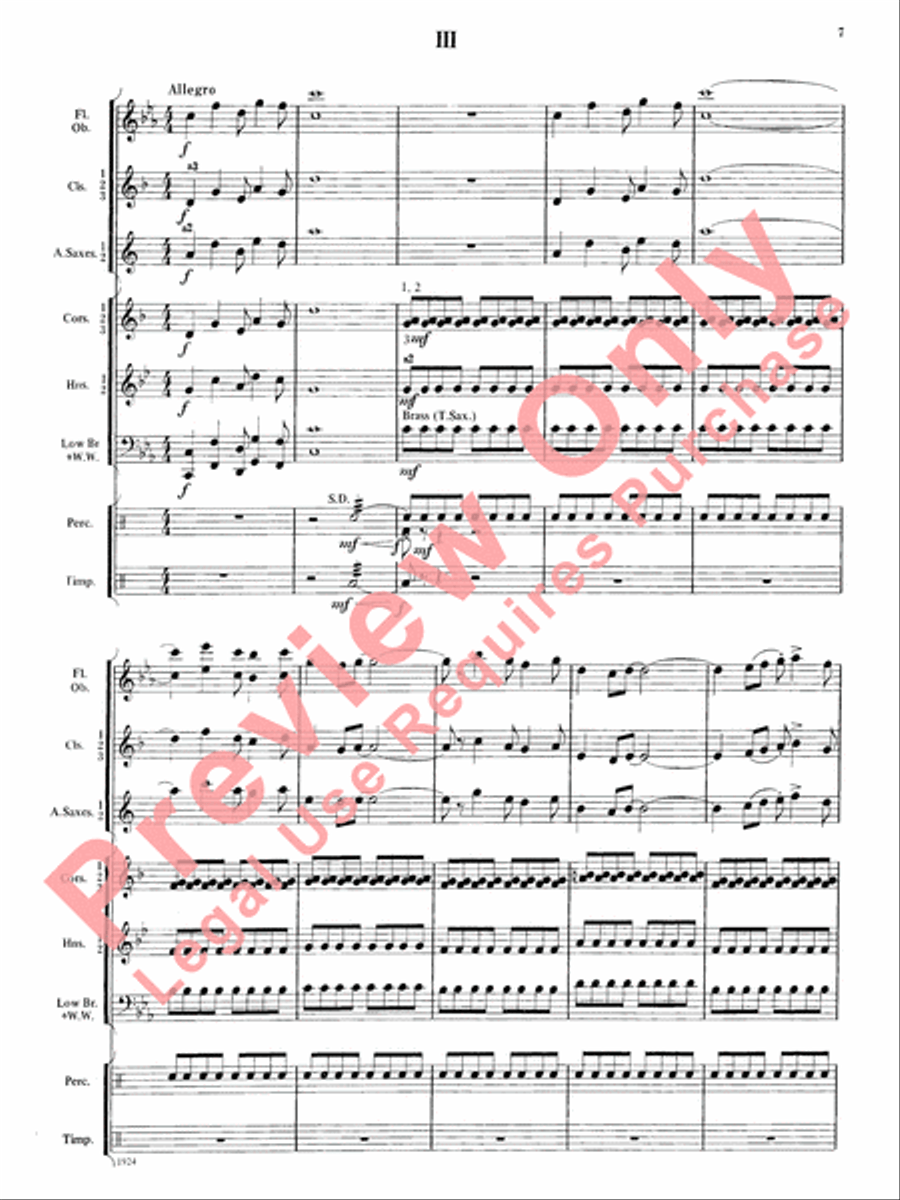 Three Kentucky Sketches Three Kentucky Sketches Concert Band scores gallery preview page 8