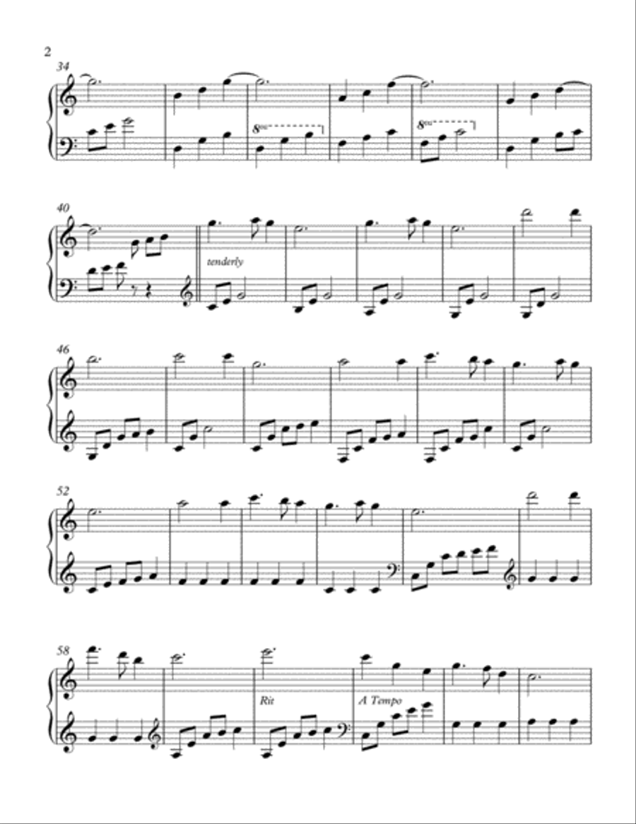 Silent Night Harp scores gallery preview page 2