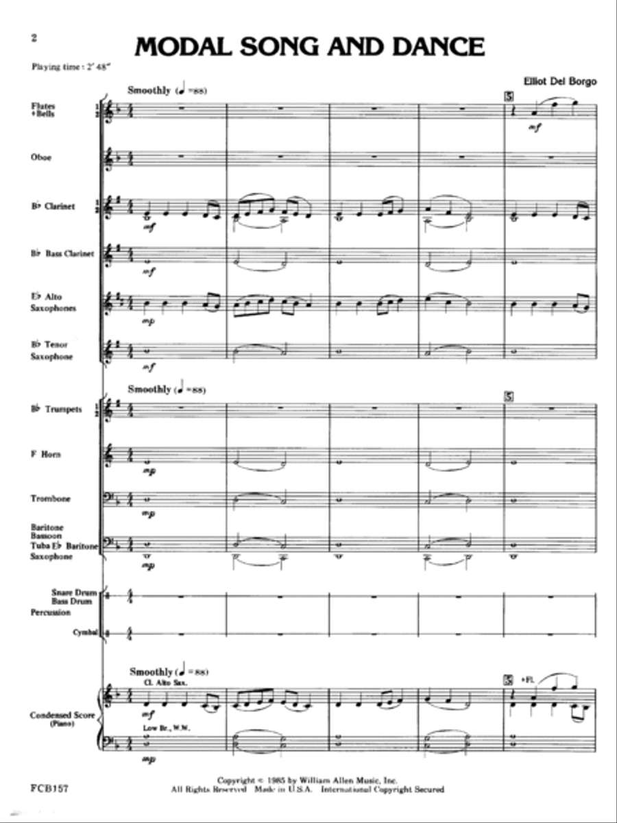 Modal Song And Dance Concert Band scores gallery preview page 2