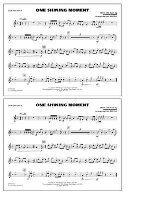 Book cover for One Shining Moment - 2nd Bb Trumpet