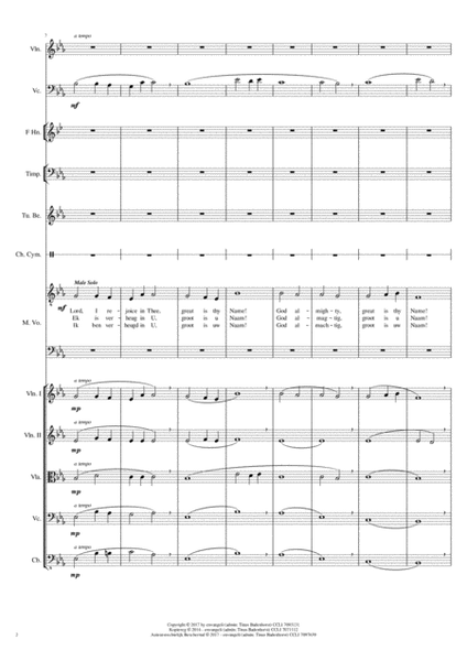 Song of Simeon - Lied van Simeon - Score image number null