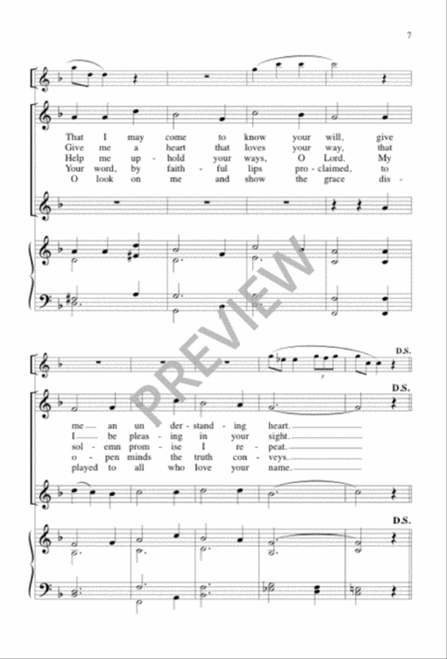 The Truth Will Set You Free Unison Choir scores gallery preview page 7
