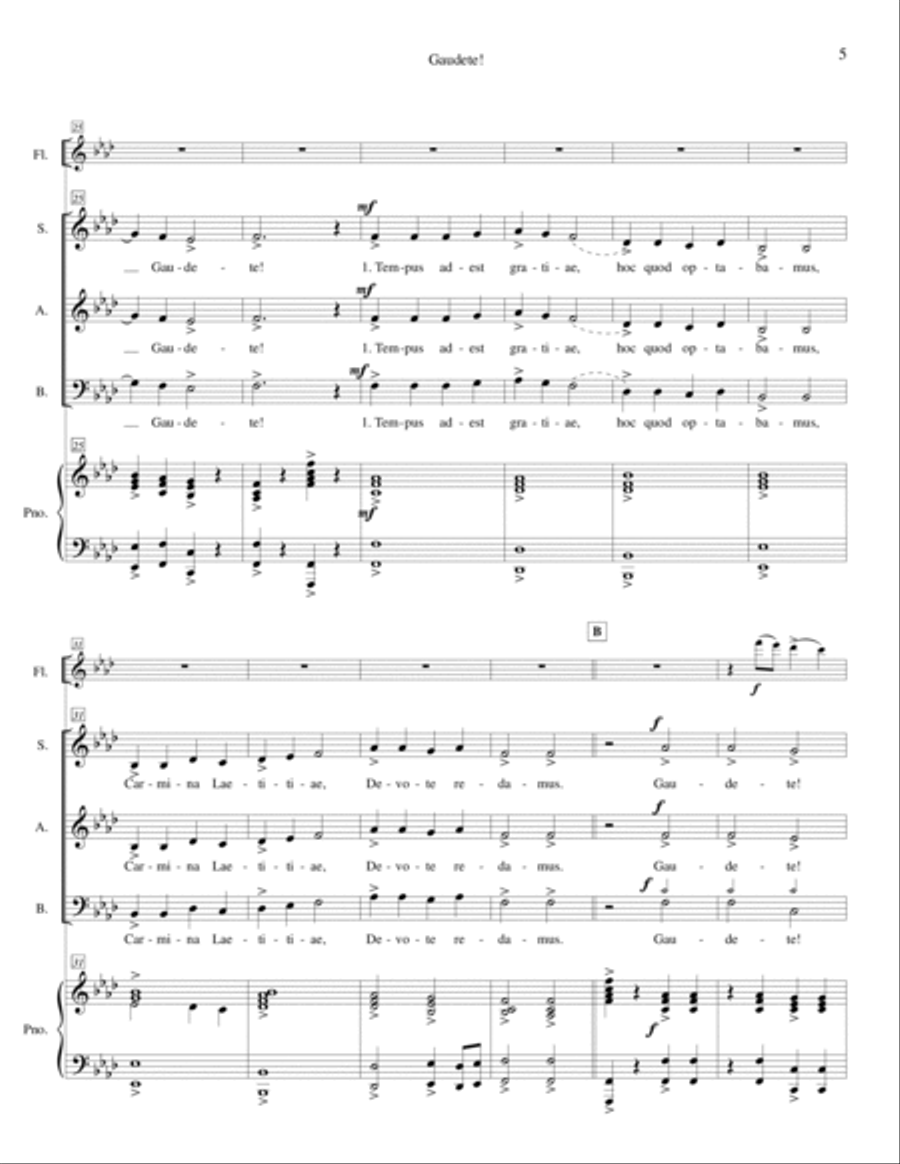 Gaudete! 4-Part scores gallery preview page 5