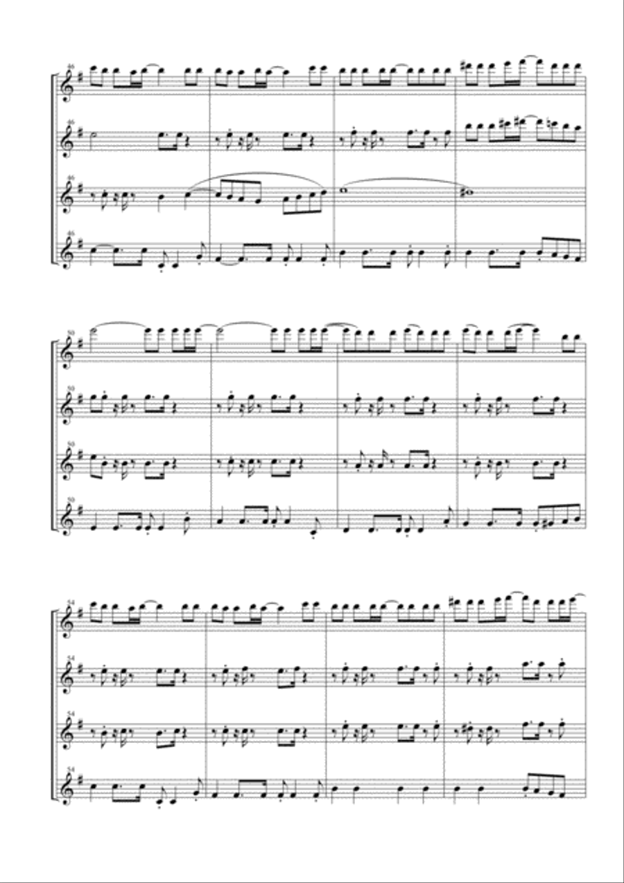 I Will Survive Woodwind Quartet scores gallery preview page 5