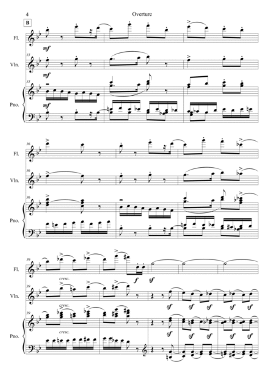 Nutcracker Op.71a Overture Violin scores gallery preview page 4