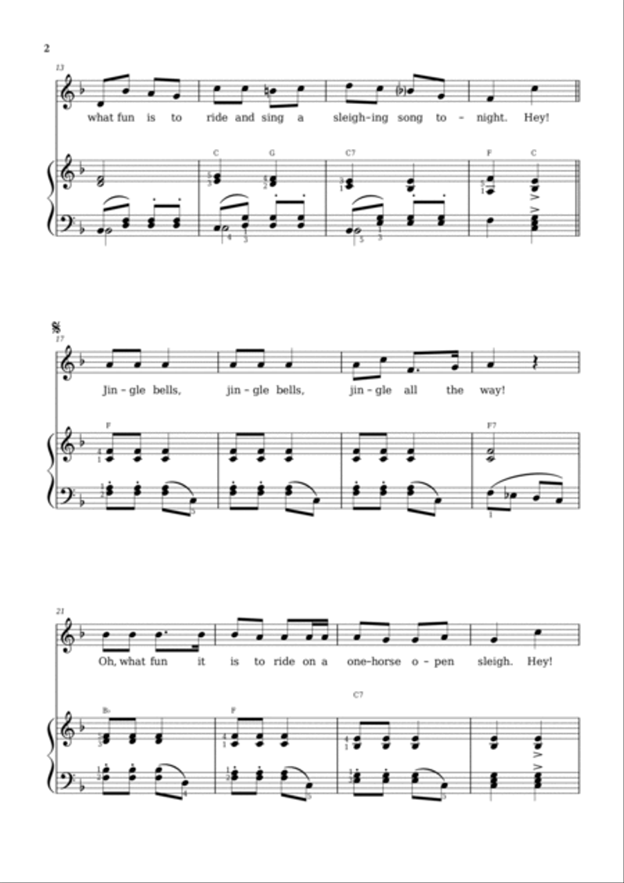Jingle Bells Voice scores gallery preview page 2