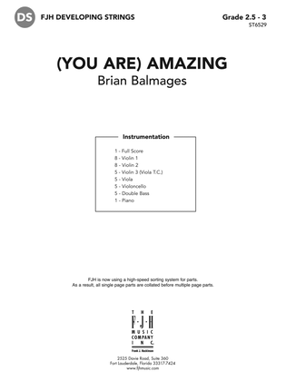 Book cover for (You Are) Amazing: Score
