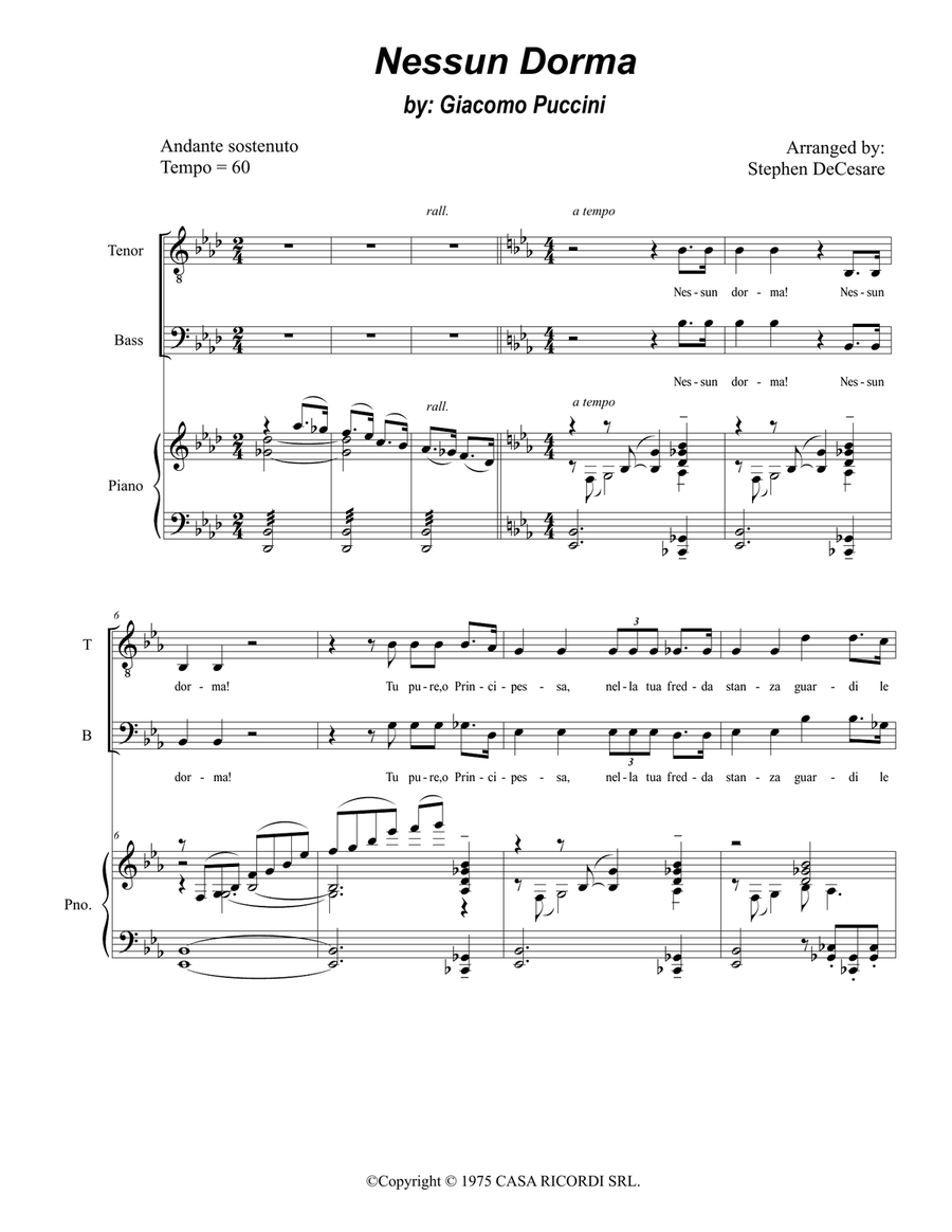 Nessun Dorma TB scores gallery preview page 1