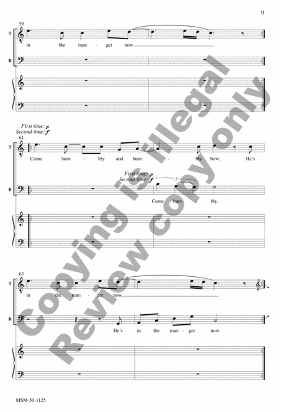 A King Is Born A King Is Born 4-Part scores gallery preview page 11