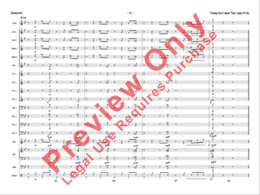Things Ain't What They Used to Be Jazz Ensemble scores gallery preview page 15
