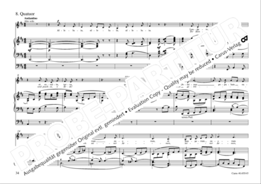 Oratorio de Noel (Weihnachtsoratorium) 4-Part scores gallery preview page 35