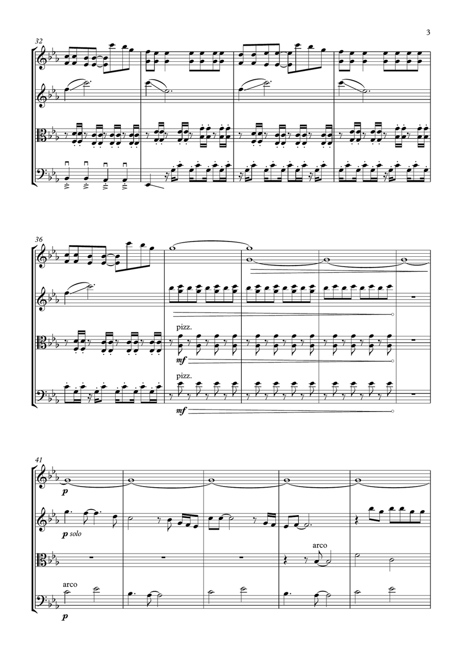 Levels String Quartet scores gallery preview page 3