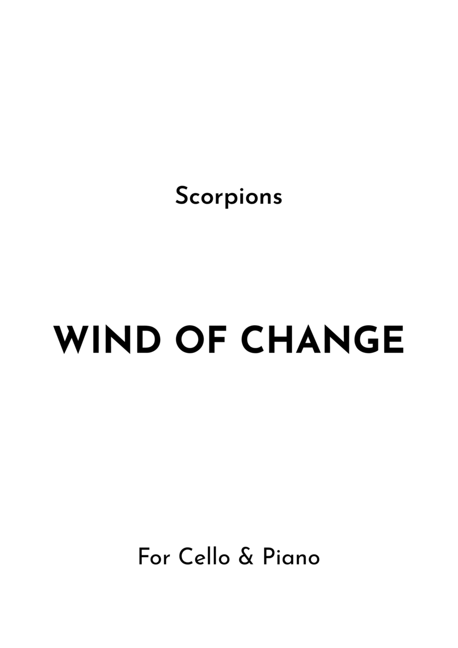 Wind Of Change Wind Of Change Piano scores gallery preview page 1