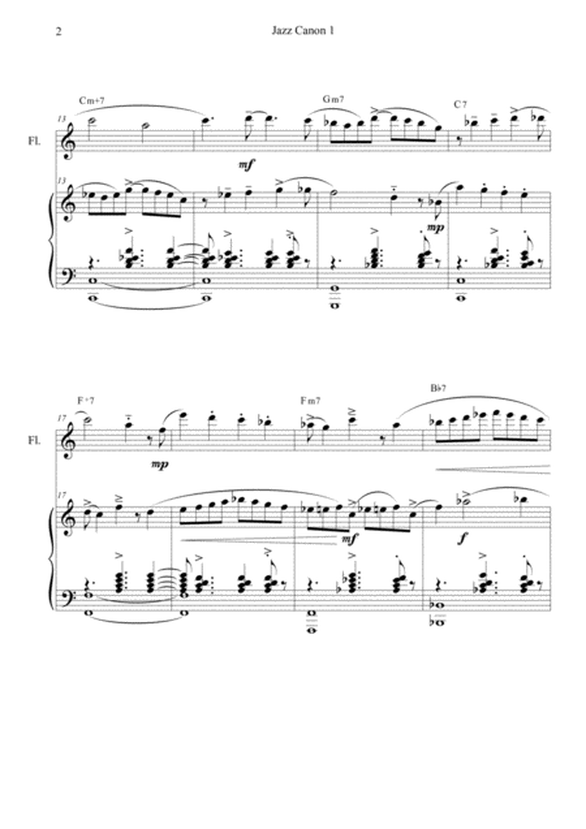 Jazz Canon 1 for Flute and Piano image number null