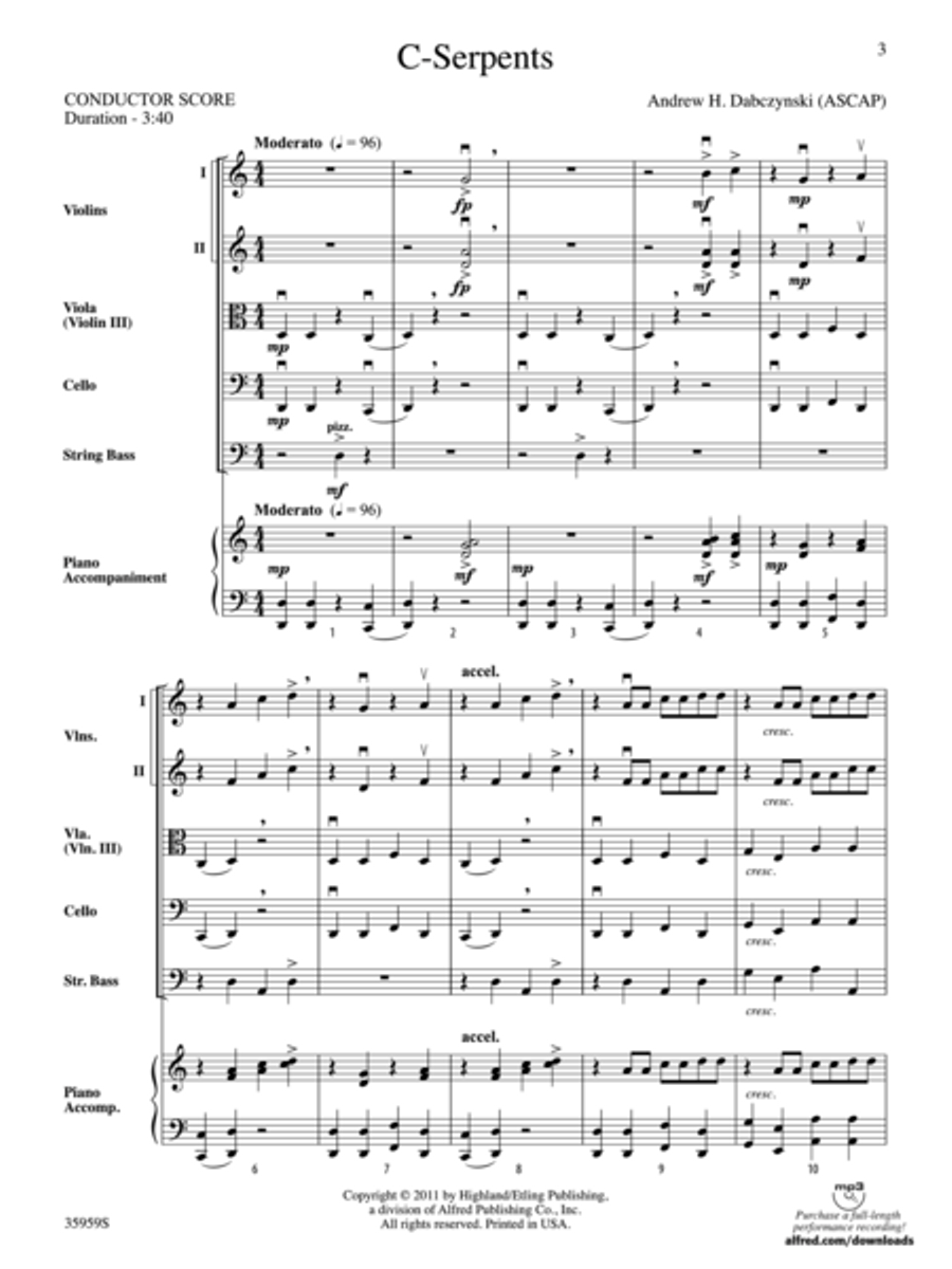 C-Serpents String Orchestra scores gallery preview page 2