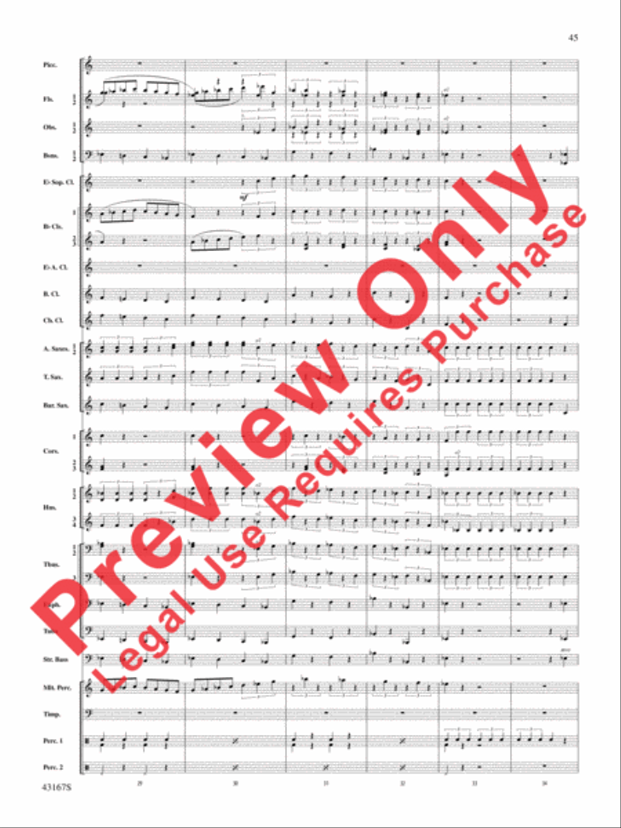Down to the Sea in Ships (from the NBC TV Film Project 20) Concert Band scores gallery preview page 46
