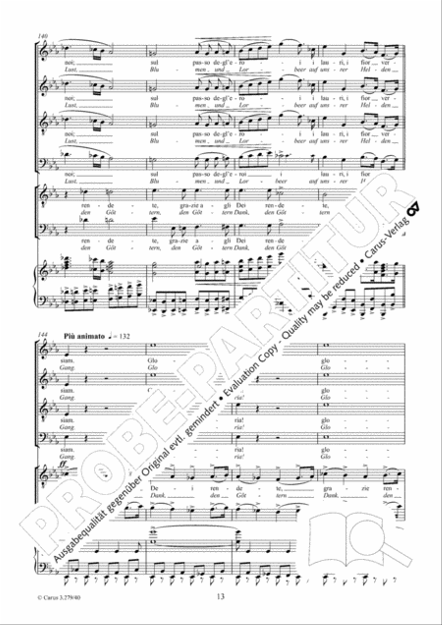 Gloria all' Egitto TTBB scores gallery preview page 14