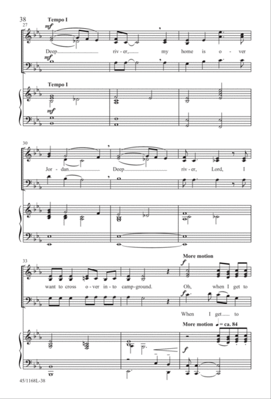 8 Anthems for About 12 Singers 3-Part scores gallery preview page 38