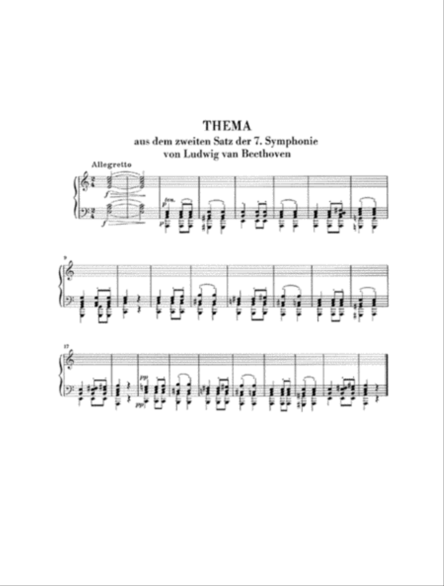 Exercises – Studies in Form of Free Variations on a Theme by Beethoven Anh. F 25 Piano Method scores gallery preview page 2
