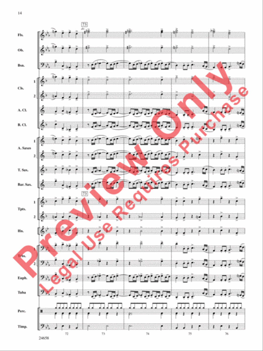 Mozart! Concert Band scores gallery preview page 15