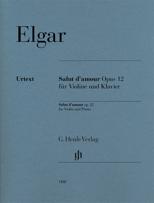 Book cover for Salut d'amour, Op. 12