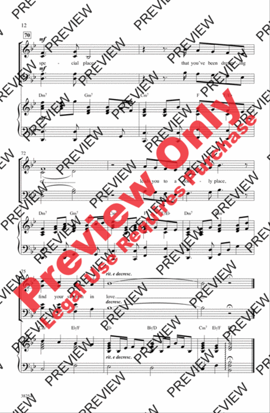 The Greatest Love of All The Greatest Love of All 4-Part scores gallery preview page 12