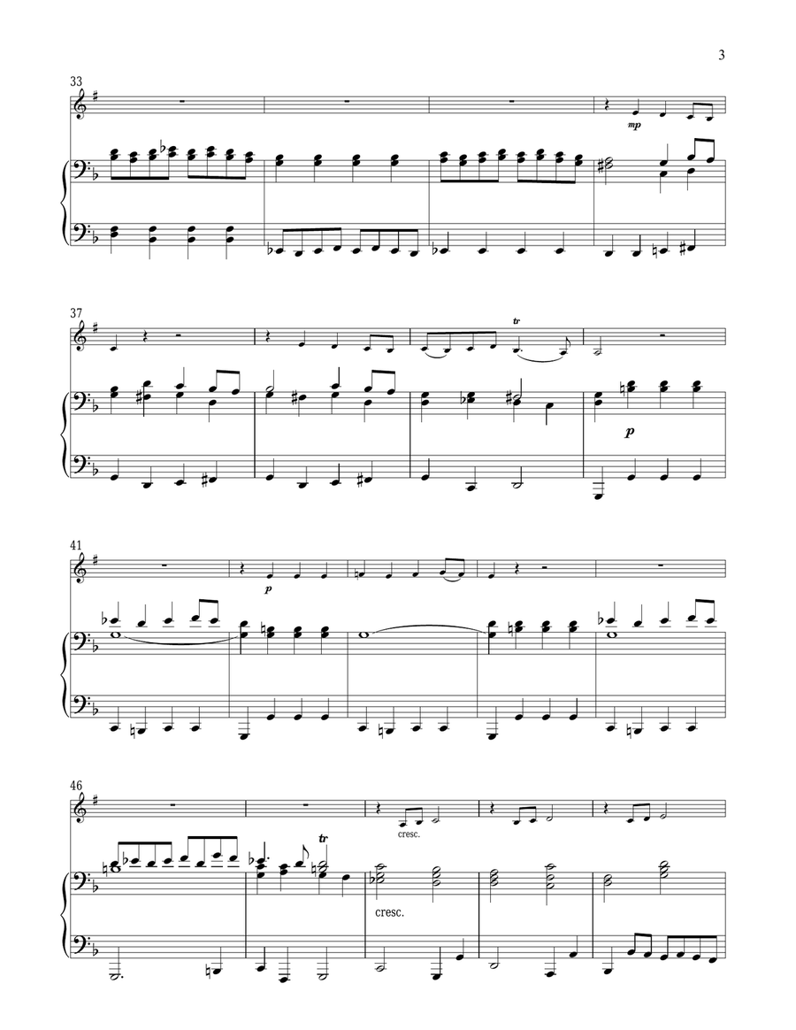 Fanfare Rondeau Clarinet Solo scores gallery preview page 3