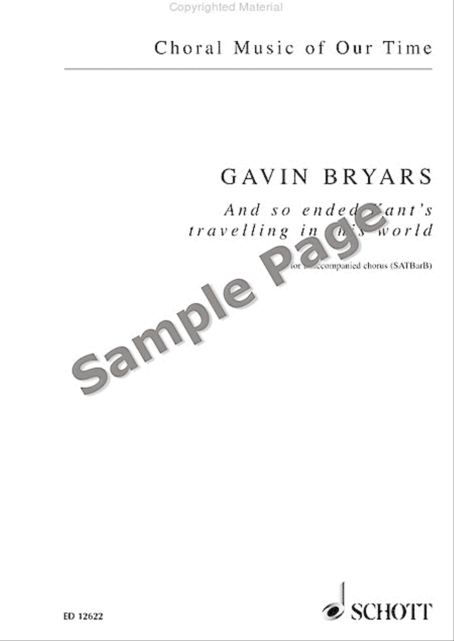 And So Ended Kant's Travelling in this World 4-Part scores gallery preview page 2